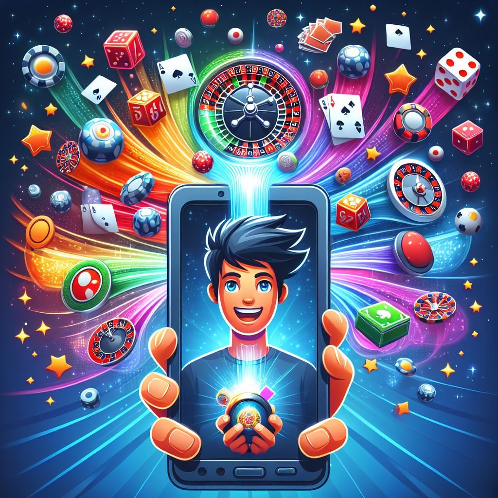 TK2222 mobile app interface with cartoon character holding a smartphone